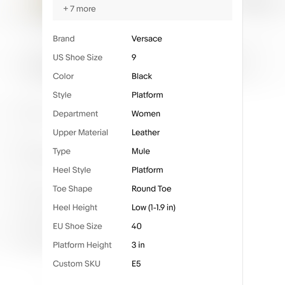 Versace Medusa Biggie Platform Mules Women's Size 40 Black Leather EUC - Picture 11 of 11